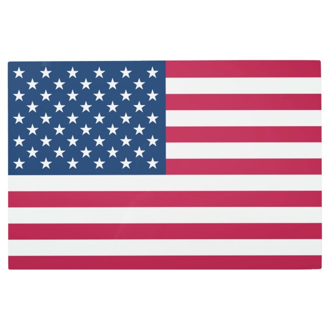 American flag metal print (Front)