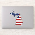 American Flag Michigan Sticker | Zazzle