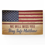 American Flag Military Going Away Party Banner