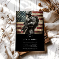 American Flag Military Soldier Graduation
