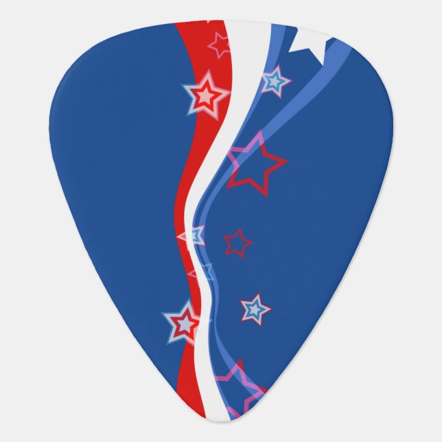 American Flag modern design Guitar Pick (Front)
