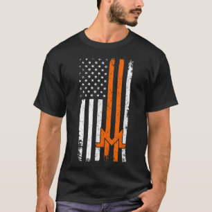 American Flag Monero USA Coin Blockchain Crypto T-Shirt