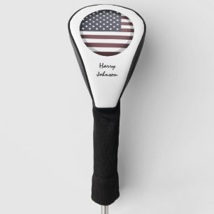 American Flag & Monogrammed Golf Clubs Covers USA