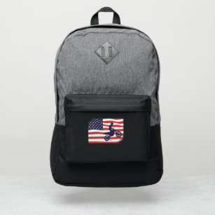 American flag Motocross Port Authority® Backpack