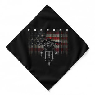 American Flag Motorcycle Freedom Bandana