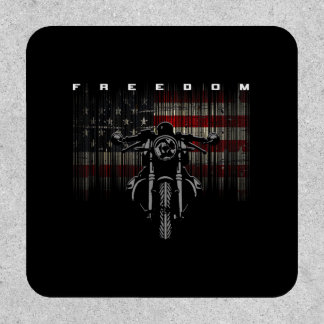 American Flag Motorcycle Freedom Patch