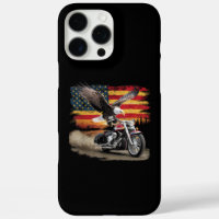 American Flag Motorcycle Tshirt USA Flag Biker Ret