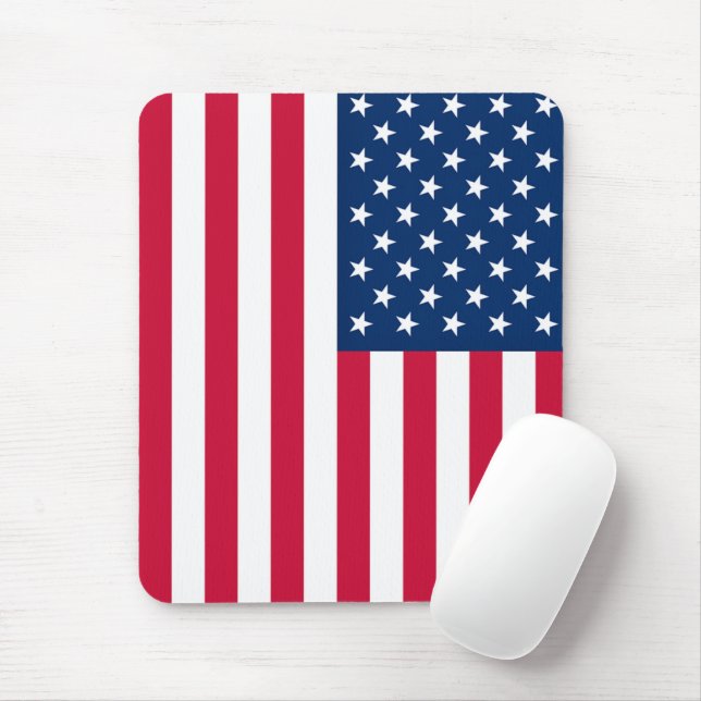 American Flag Mouse Pad (With Mouse)