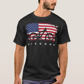 American Flag MTB Mountain Bike Apparel - Mountain T-Shirt
