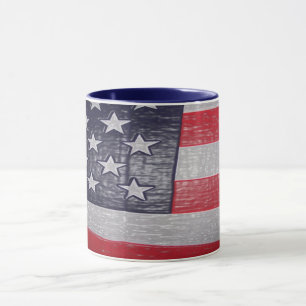 American Flag Mug