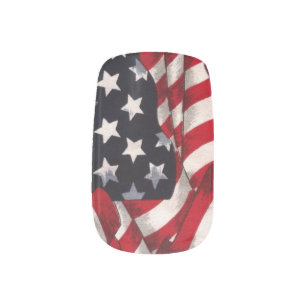 American Flag Nail Art Decals