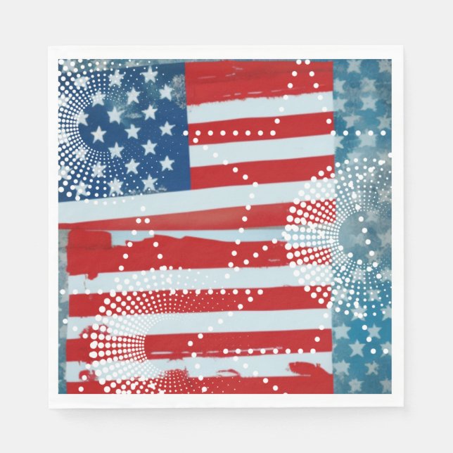 American Flag Napkins (Front)