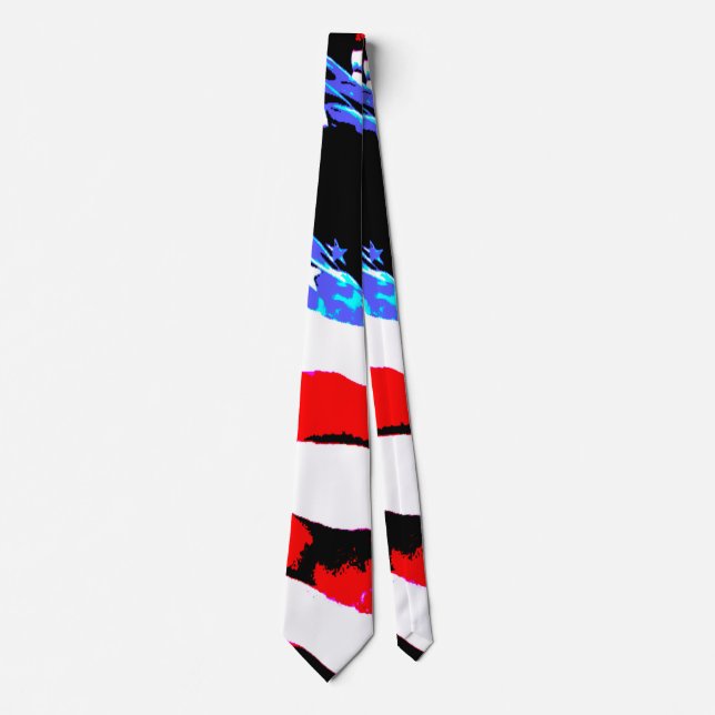 American flag neck tie (Front)
