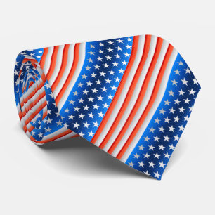 American Flag Neck Tie