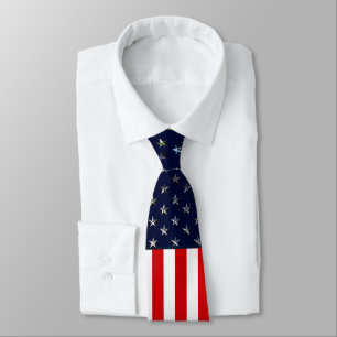 American Flag Neck Tie