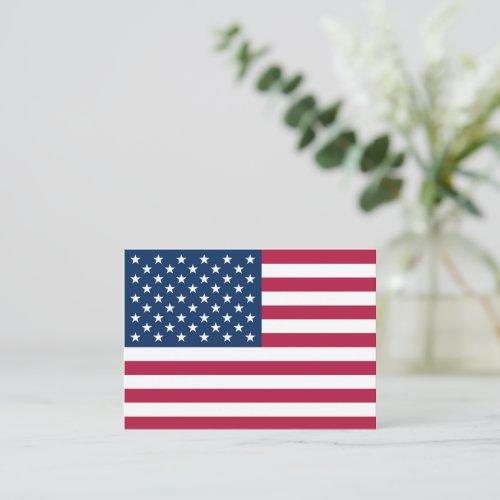 American flag note card