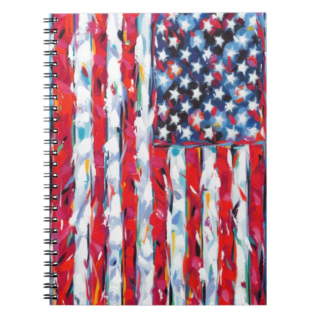 American Flag Notebook (Front)
