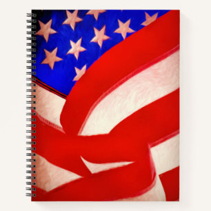 American Flag Notebook