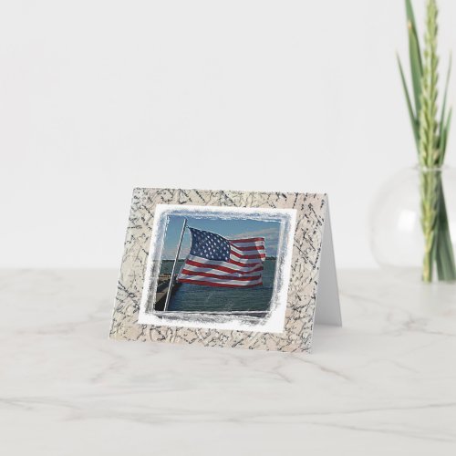 American Flag Notecard