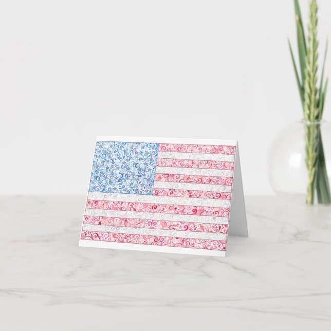 American Flag Notecards (Front)