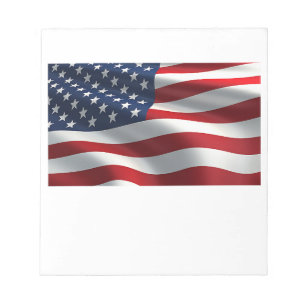 American flag  notepad