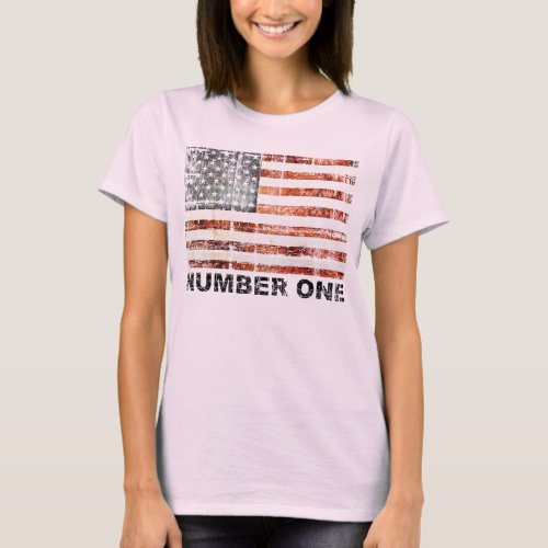 American Flag Number One T_Shirt