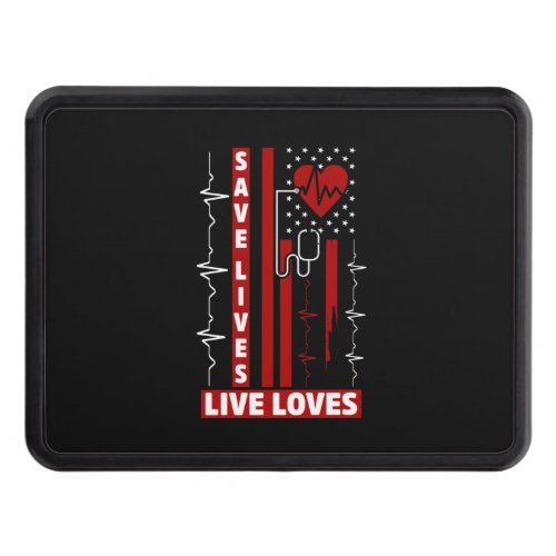 American Flag Nurse Hitch Cover