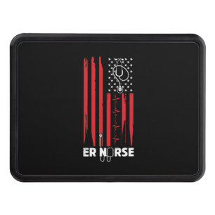 American Flag Nurse Hitch Cover
