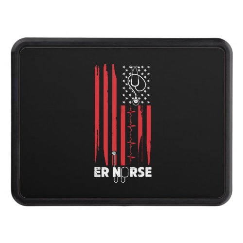 American Flag Nurse Hitch Cover