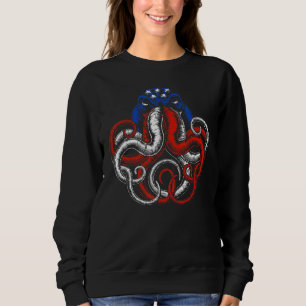 American Flag Octopus Sweatshirt