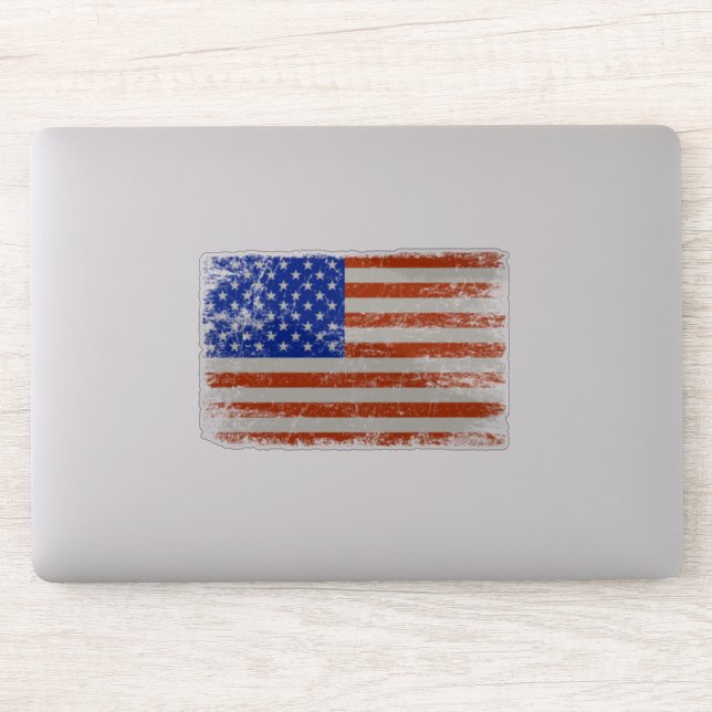 American Flag “Old Glory” Sticker (Computer)