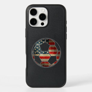 American Flag on Soccer Ball - Soccer Ball Flag iPhone 16 Pro Max Case