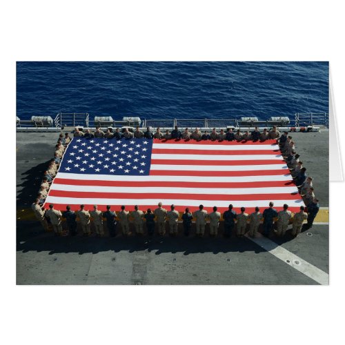 American Flag On The USS Kearsarge