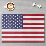 American Flag Or Custom Image Jigsaw Puzzle<br><div class="desc">Customize this design, upload your image and create your personalized Jigsaw Puzzle. You can TRANSFER this DESIGN on other Zazzle products and adjust it to fit most of the Zazzle items. You can also click the CUSTOMIZE button to add, delete or change details like background color, text, font or some...</div>