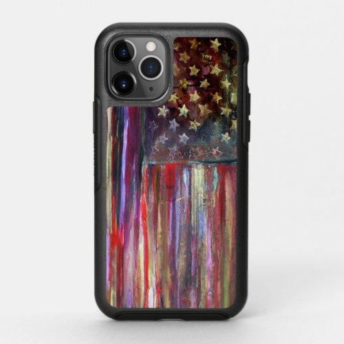 American Flag Original Artwork OtterBox Symmetry iPhone 11 Pro Case