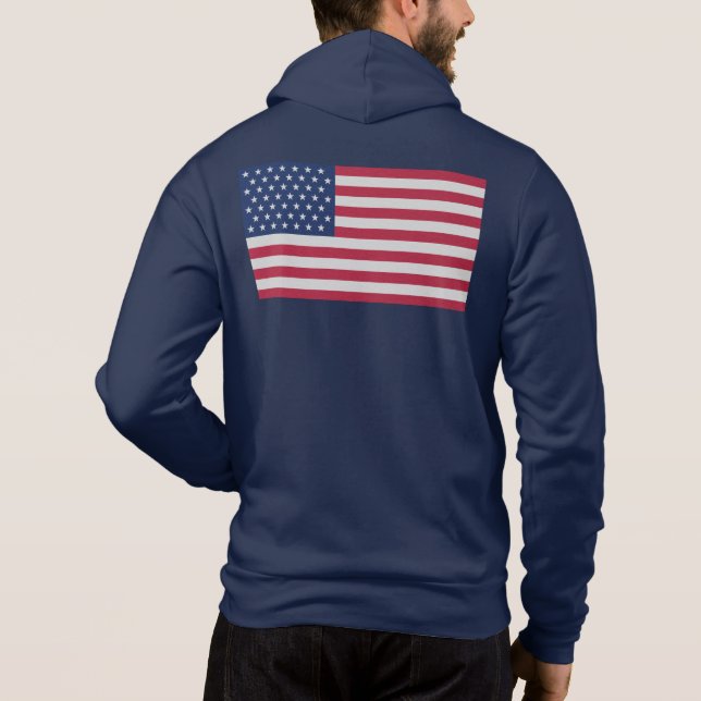 American Flag Original Premium Hoodie (Back)