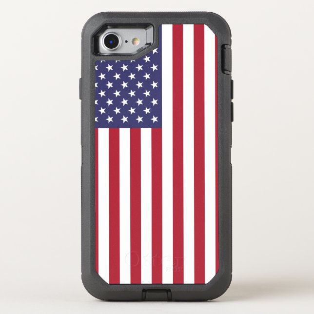 American Flag Otter Box Case (Back)