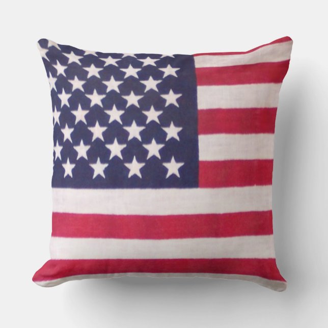 American flag outdoor summer pillows (Front)