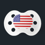 American flag pacifier<br><div class="desc">american, flag, merica, america, "'merica", usa, "usa flag", patriotic, patriotism, "united states", "united states of america", "july 4th", "july forth", "forth of july", "4th of july", "independence day", stars, stripes, red, white, blue, flags, country, </div>