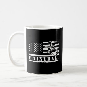 American Flag Paintball  Coffee Mug