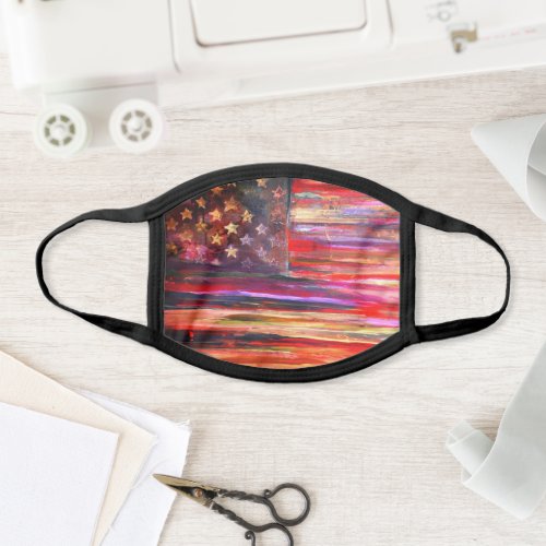 American Flag Painted Artwork Face Mask