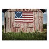 American flag painted on barn (Front Horizontal)