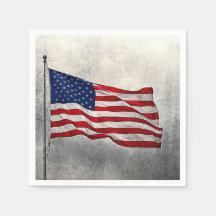 American Flag Paper Napkins 