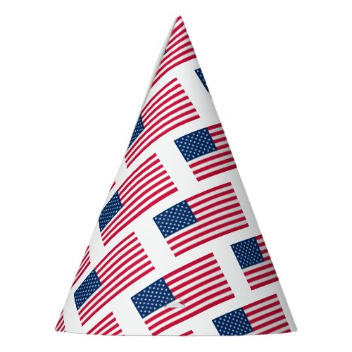 American Flag Paper Party Hat Patriotic USA Flags