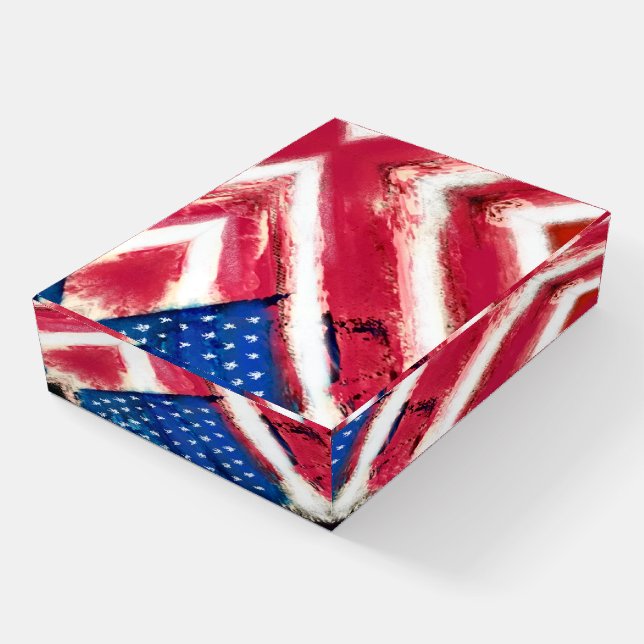 American Flag Paperweight (Angled)