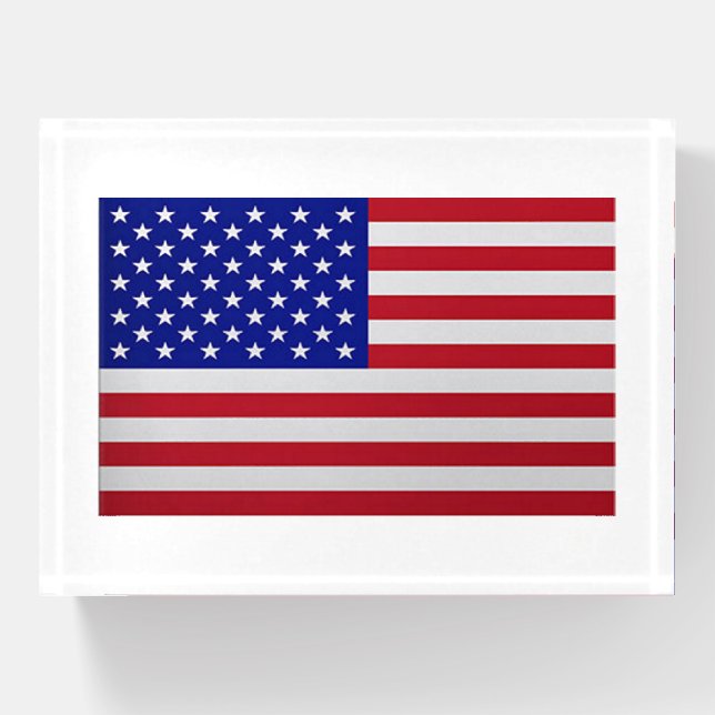 American Flag Paperweight (Front)