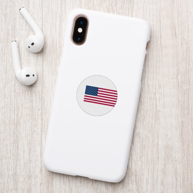 American flag patch (On Phone Back)