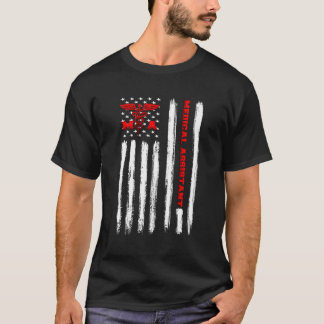 American Flag Patriot Certified Medical Assistant  T-Shirt
