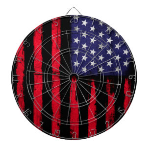 American Flag Patriot Dartboard With Darts
