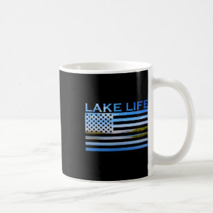 American Flag Patriot Fishing At The Lake This Is  Coffee Mug